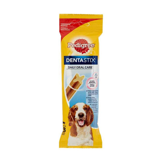 PEDIGREE DENTASTIX MEDIUM 10-25KG 77G X3