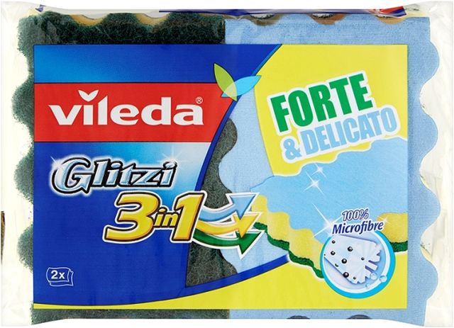 VILEDA GLITZI 3IN1 FORTE & DELICATO X2