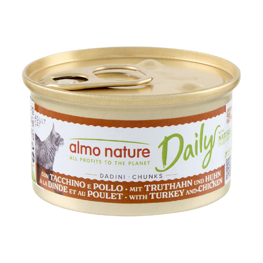 ALMO NATURE DAILY GATTO DADINI 85G TACCHINO E POLLO