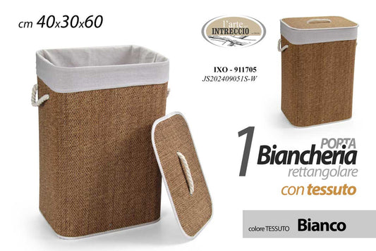 GICOS PORTABIANCHERIA RETTANGOLARE CON TESSUTO CM.40X30X60 IXO-911705