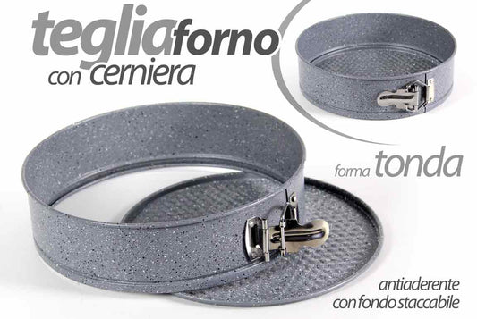 GICOS TEGLIA FORNO CON CERNIERA TONDA CM.26X6,8