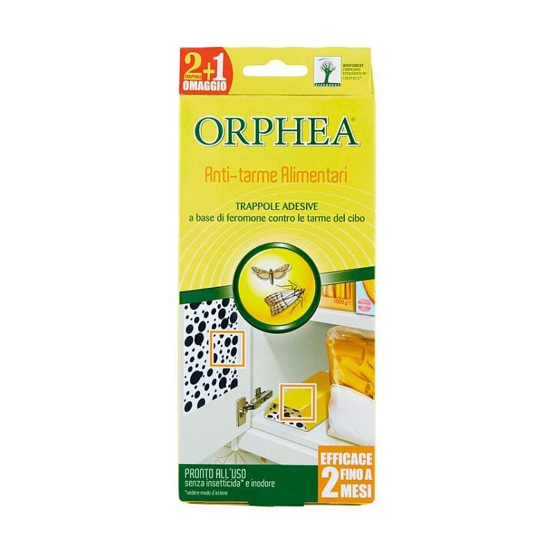 ORPHEA ANTI-TARME ALIMENTARI TRAPPOLE ADESIVE 2+1PZ