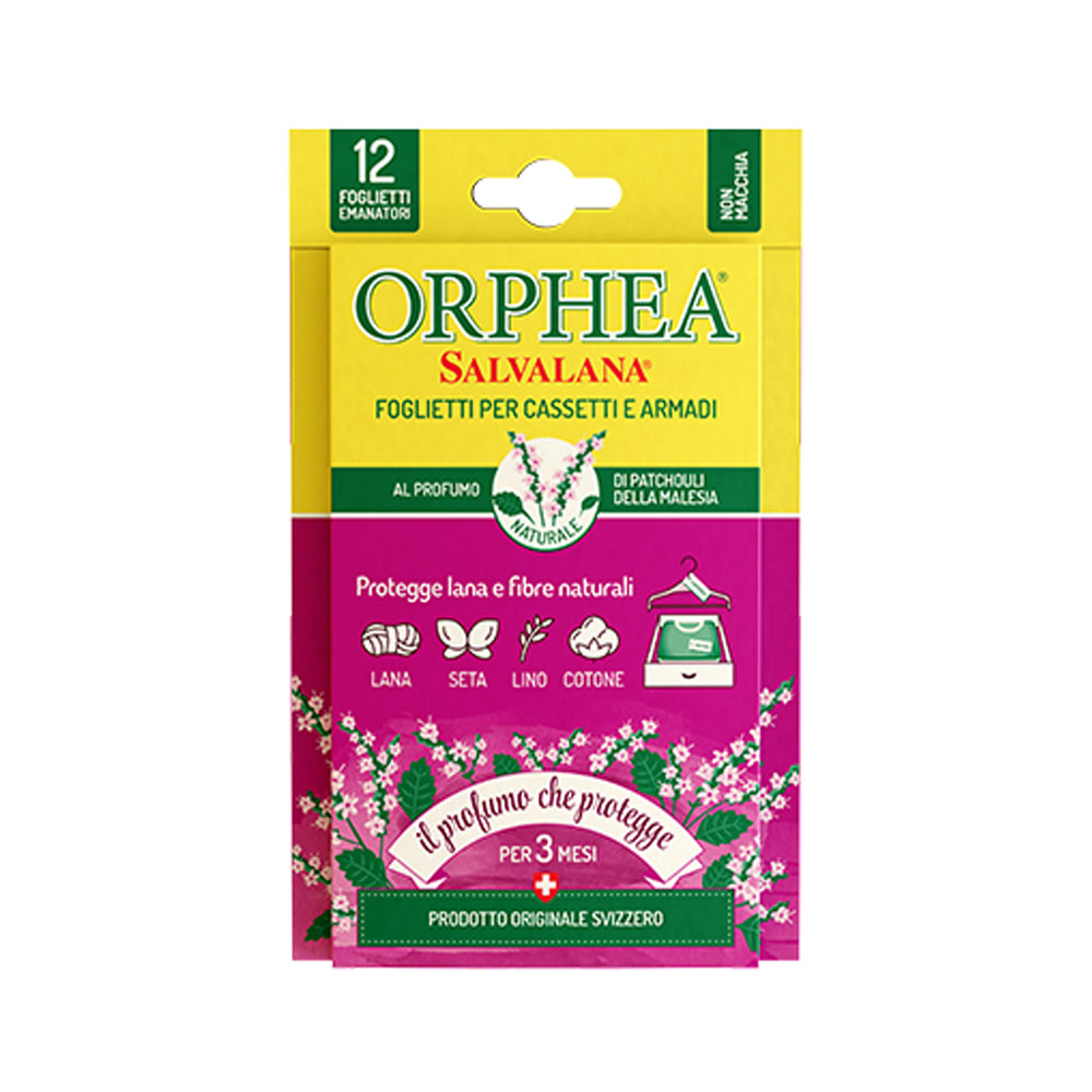 ORPHEA SALVALANA 12 FOGLIETTI EMANATORI PATCHOULI DELLA MALESIA