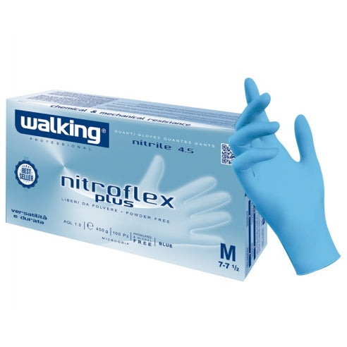 WALKING NITROFLEX PLUS NITRILE 4.5 M 7-7 1/2 X100