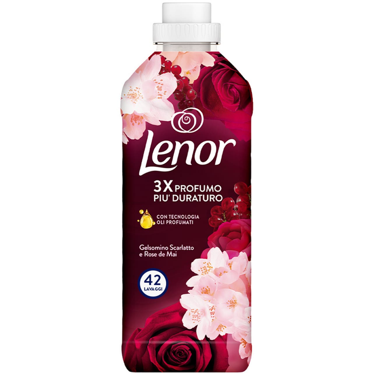 LENOR AMMORBIDENTE 882ML 42LAV. GELSOMINO SCARLATTO E ROSE DE MAI