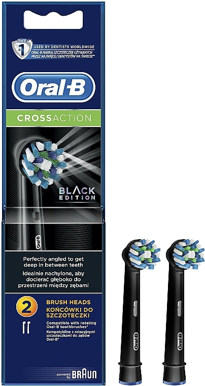 ORAL-B REFILL CROSS ACTION BLACK X2