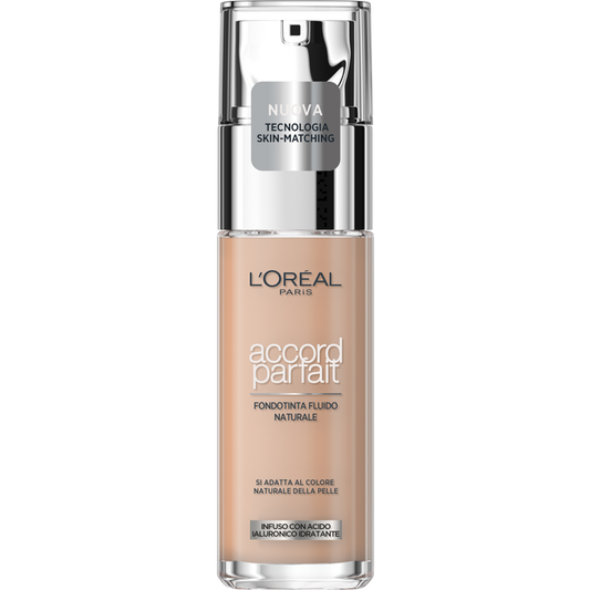 L'OREAL ACCORD PARFAIT FONDOTINTA FLUIDO 2.R/2.C VANILLE ROSE'