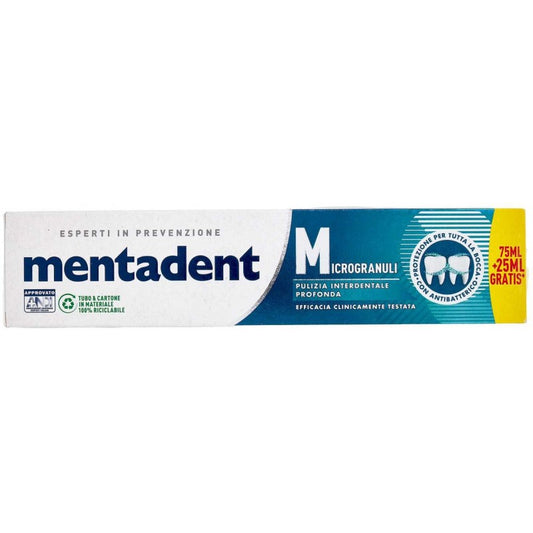 MENTADENT DENTIFRICIO 75+25ML MICROGRANULI