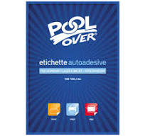 POOL OVER TINTA UNITA ETICHETTE AUTOADESIVE 100 FOGLI A4