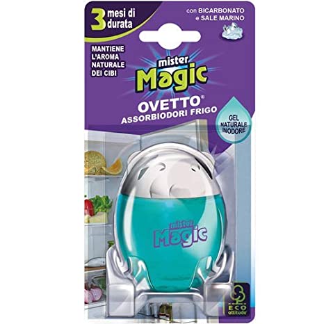 MISTER MAGIC OVETTO ASSORBIODORI FRIGO 40G BICARBONATO E SALE MARINO