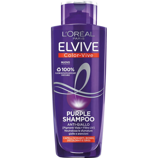 L'OREAL ELVIVE COLOR-VIVE PURPLE ANTI-GIALLO SHAMPOO 200ML