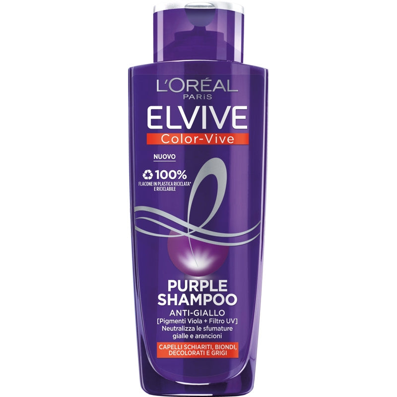 L'OREAL ELVIVE COLOR-VIVE PURPLE ANTI-GIALLO SHAMPOO 200ML