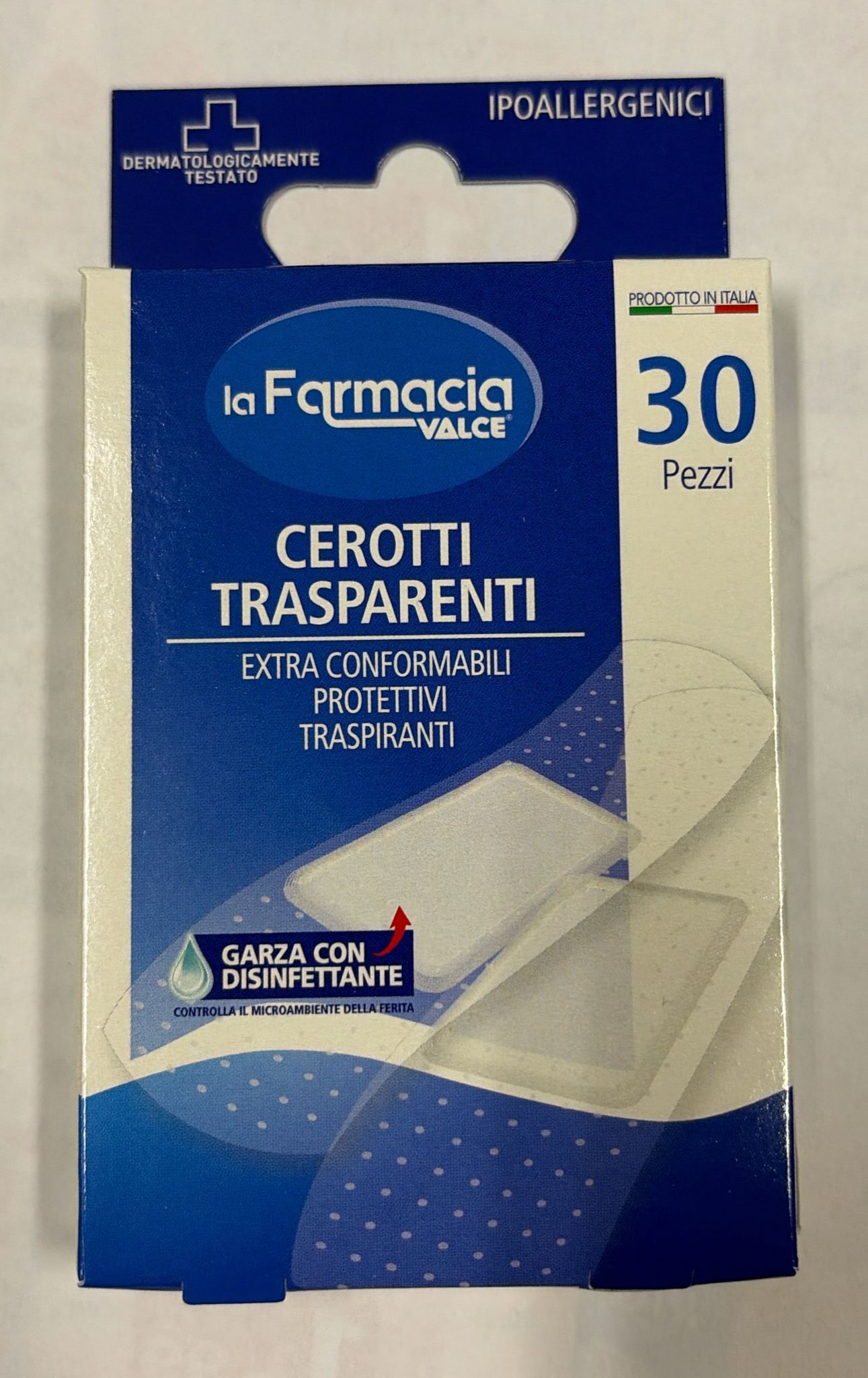 LA FARMACIA VALCE CEROTTI TRASPARENTI 30PZ 2 MISURE ASSORTITE