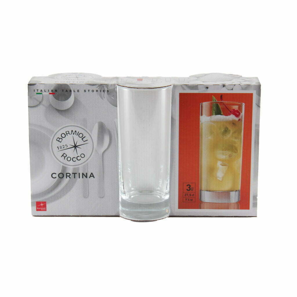 BORMIOLI BICCHIERE CORTINA 27,5CL X3 BIBITA