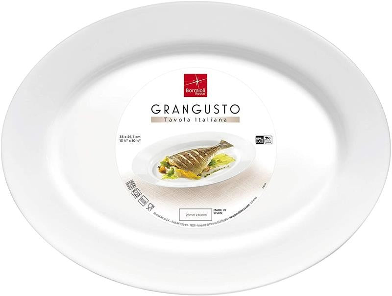 BORMIOLI GRANGUSTO PIATTO PESCE CM.35X26,7