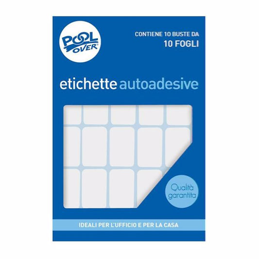 POOL OVER ETICHETTE AUTOADESIVE 46X37MM