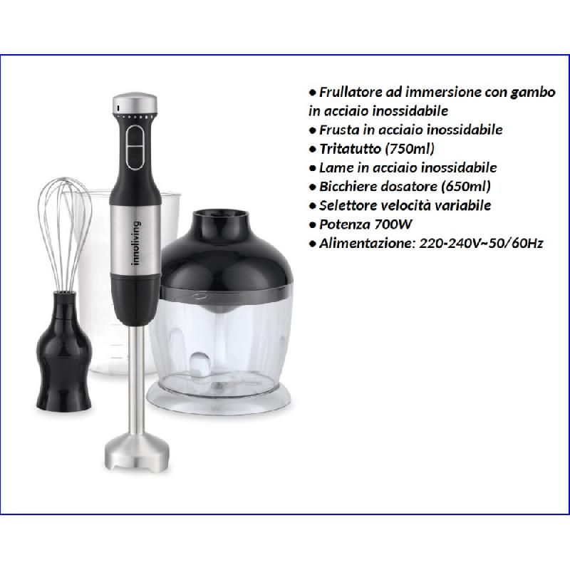 INNOLIVING FRULLATORE AD IMMERSIONE 3IN1 ART.INN698