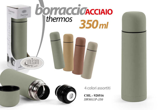 GICOS BORRACCIA THERMOS ACCIAIO 350ML COLORI ASSORTITI