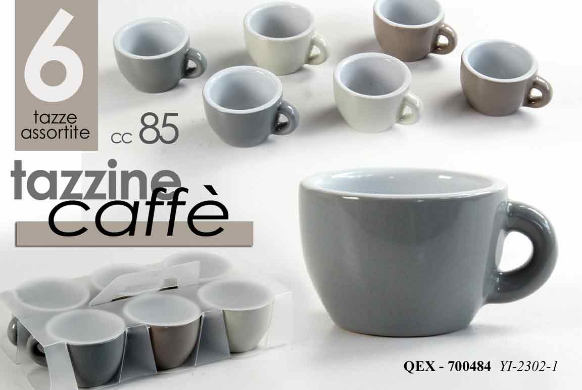 GICOS 6 TAZZINE CAFFE' CC.85 ASSORTITE