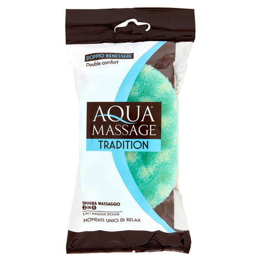 AQUA MASSAGE TRADITION SPUGNA MASSAGGIO 2 IN 1 DOPPIO BENESSERE
