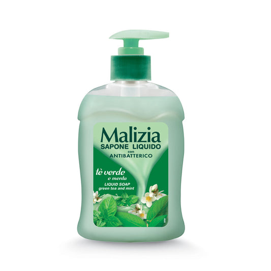 MALIZIA SAPONE LIQUIDO 300ML CON ANTIBATTERICO TE' VERDE E MENTA