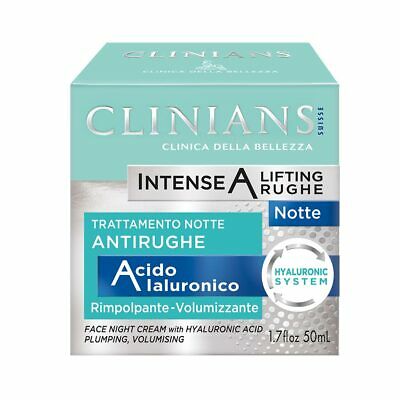 CLINIANS INTENSE A LIFTING RUGHE TRATTAMENTO NOTTE ANTIRUGHE 50ML ACIDO IALURONICO RIMPOLPANTE-VOLUMIZZANTE