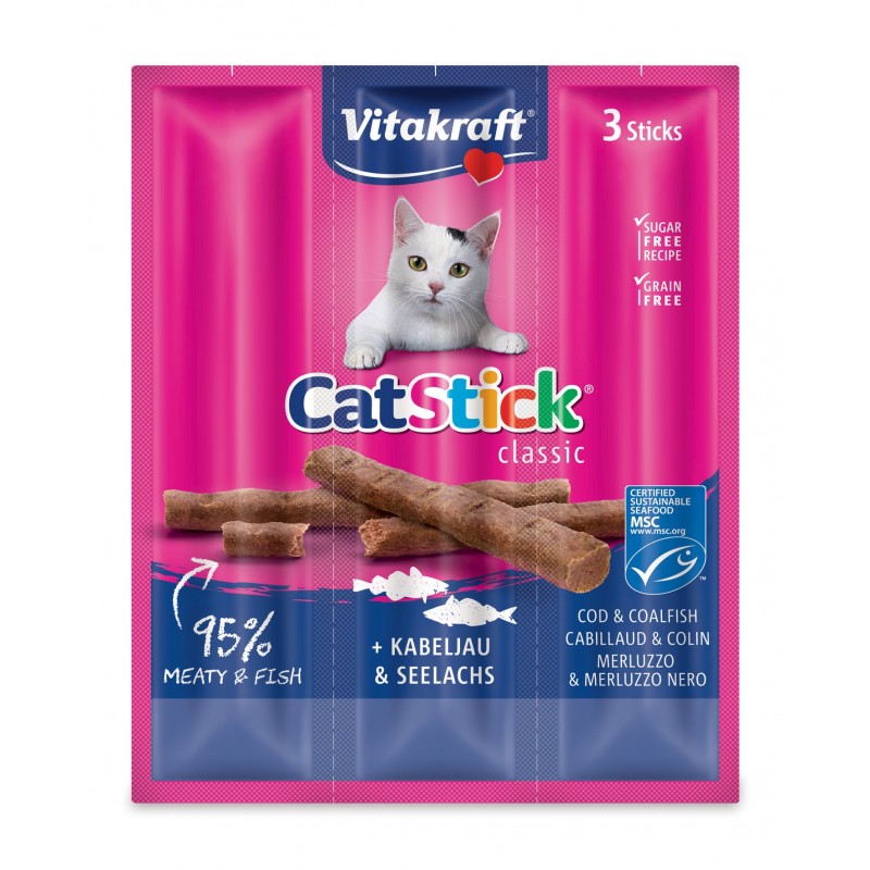 VITAKRAFT CAT STICK 3PZ MERLUZZO