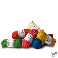 CWR DECO RAFIA NATURALE COLORI ASSORTITI GR.50
