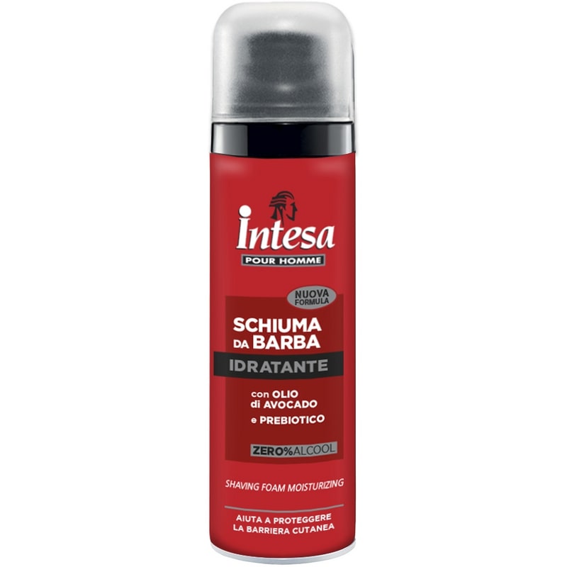 INTESA SCHIUMA DA BARBA 50ML TRAVEL IDRATANTE OLIO DI AVOCADO E PREBIOTICO