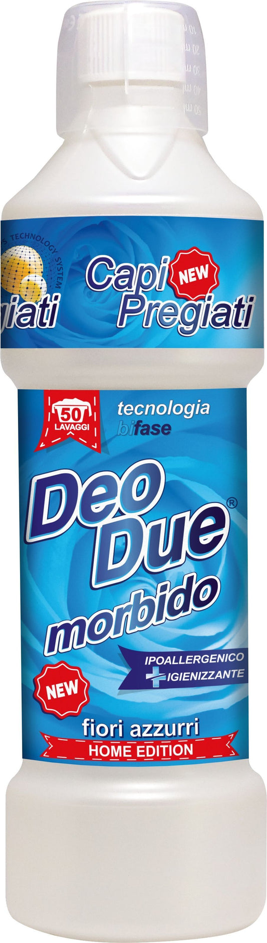 DEO DUE MORBIDO AMMORBIDENTE 1L 50 LAVAGGI FIORI AZZURRI