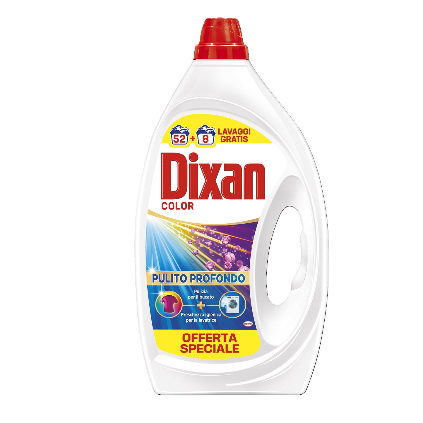 DIXAN LAVATRICE LIQUIDO 2,7L 52+8LAV. COLOR PULITO PROFONDO