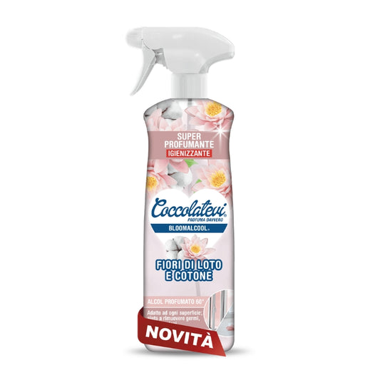 COCCOLATEVI BLOOMALCOOL ALCOOL PROFUMATO 60 SPRAY 750ML FIOR DI LOTO E COTONE