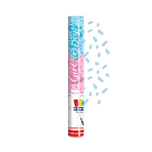BIG PARTY POPPER 30CM BABY GIRL O BOY? CELESTE