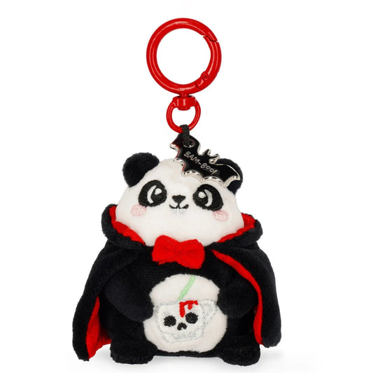 LEGAMI MILANO HALLOWEEN TINY SUPER SOFT! PORTACHIAVI DI PELUCHE PANDA "BAM-BOO!"