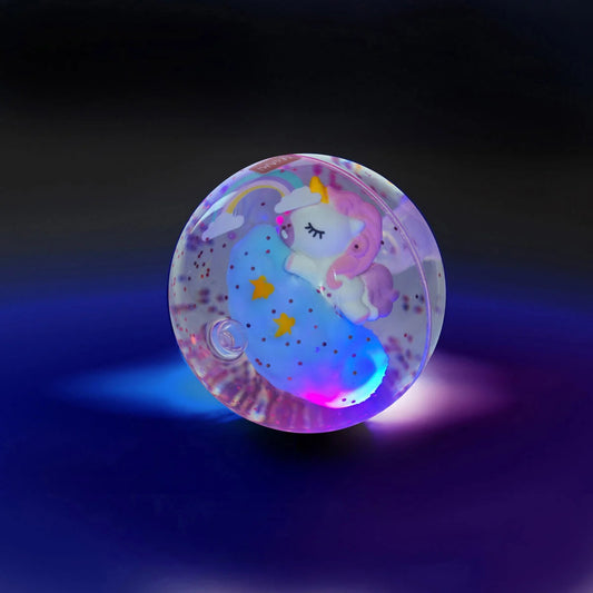 LEGAMI MILANO LIGHT UP BOUNCY BALL PALLINA RIMBALZANTE LUMINOSA UNICORN