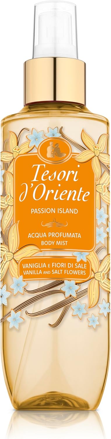 TESORI D'ORIENTE ACQUA PROFUMATA 200ML PASSION ISLAND VANIGLIA E FIORI DI SALE
