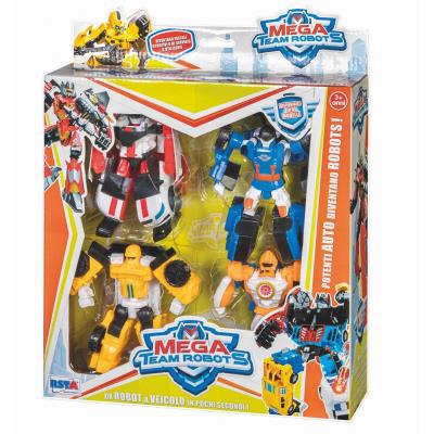 PLAYSET 4 ROBOTS MEGA TEAM