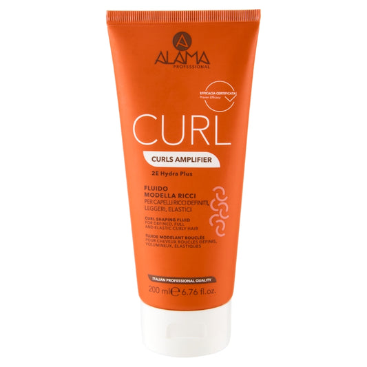 ALAMA PROFESSIONAL CURL CURL AMPLIFIER 200ML FLUIDO MODELLA RICCI PER CAPELLI RICCI DEFINITI,LEGGERI,ELASTICI