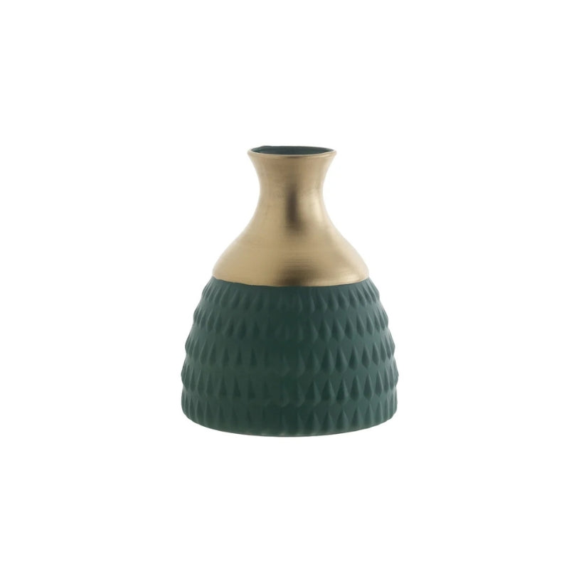 FRANCO SETA TEAL GOLD VASO SHAILA CM.15X20H