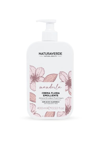NATURAVERDE NATURAL BEAUTY CREMA FLUIDA 400ML EMOLLIENTE MANDORLA