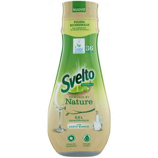 SVELTO GEL LAVASTOVIGLIE 640ML 36 LAVAGGI NATURE ACETO BIANCO