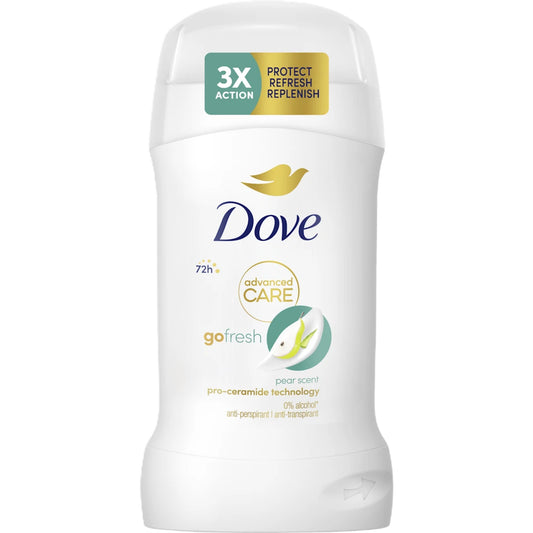 DOVE DEO STICK 50ML ADVANCED CARE GO FRESH PEAR SCENT 72H