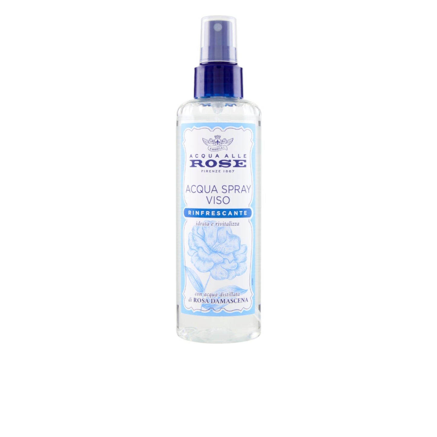 ROBERTS ACQUA ALLE ROSE ACQUA SPRAY VISO 200ML RINFRESCANTE CON ACQUA DISTILLATA DI ROSA DAMASCENA