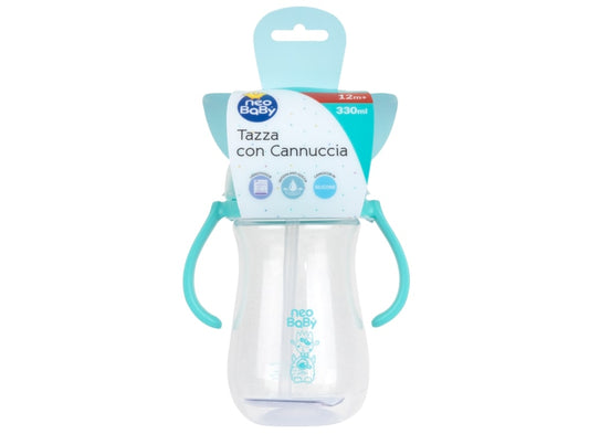 NEOBABY TAZZA CON CANNUCCIA 330ML 12M+