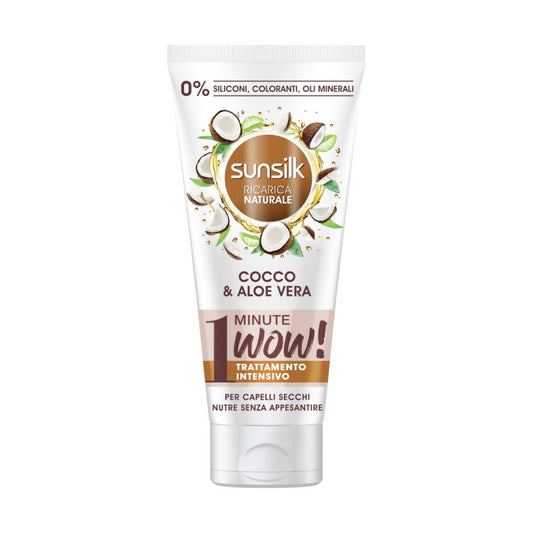 SUNSILK 1 MINUTE WOW TRATTAMENTO INTENSIVO 180ML COCCO & ALOE VERA