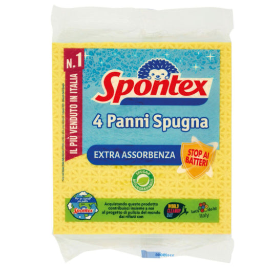 SPONTEX PANNO SPUGNA 4PZ EXTRA ASSORBENZA