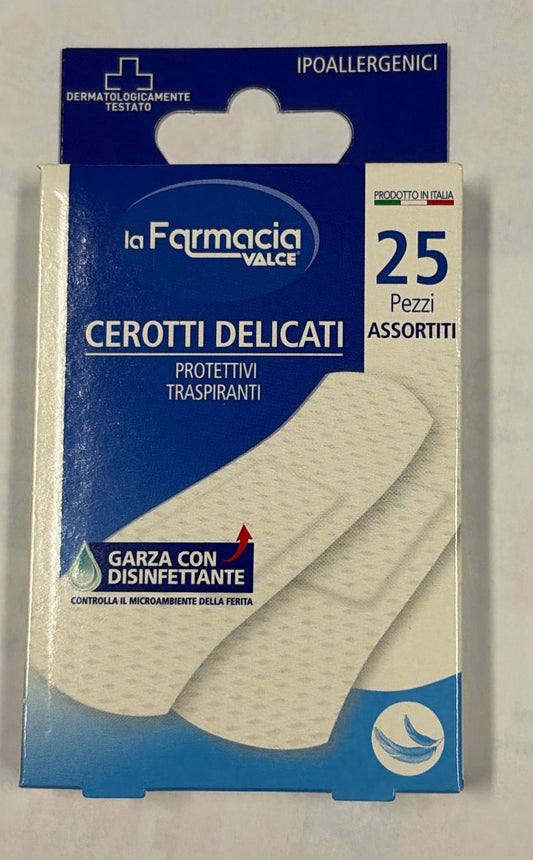 LA FARMACIA VALCE CEROTTI DELICATI 25PZ 2 MISURE ASSORTITE