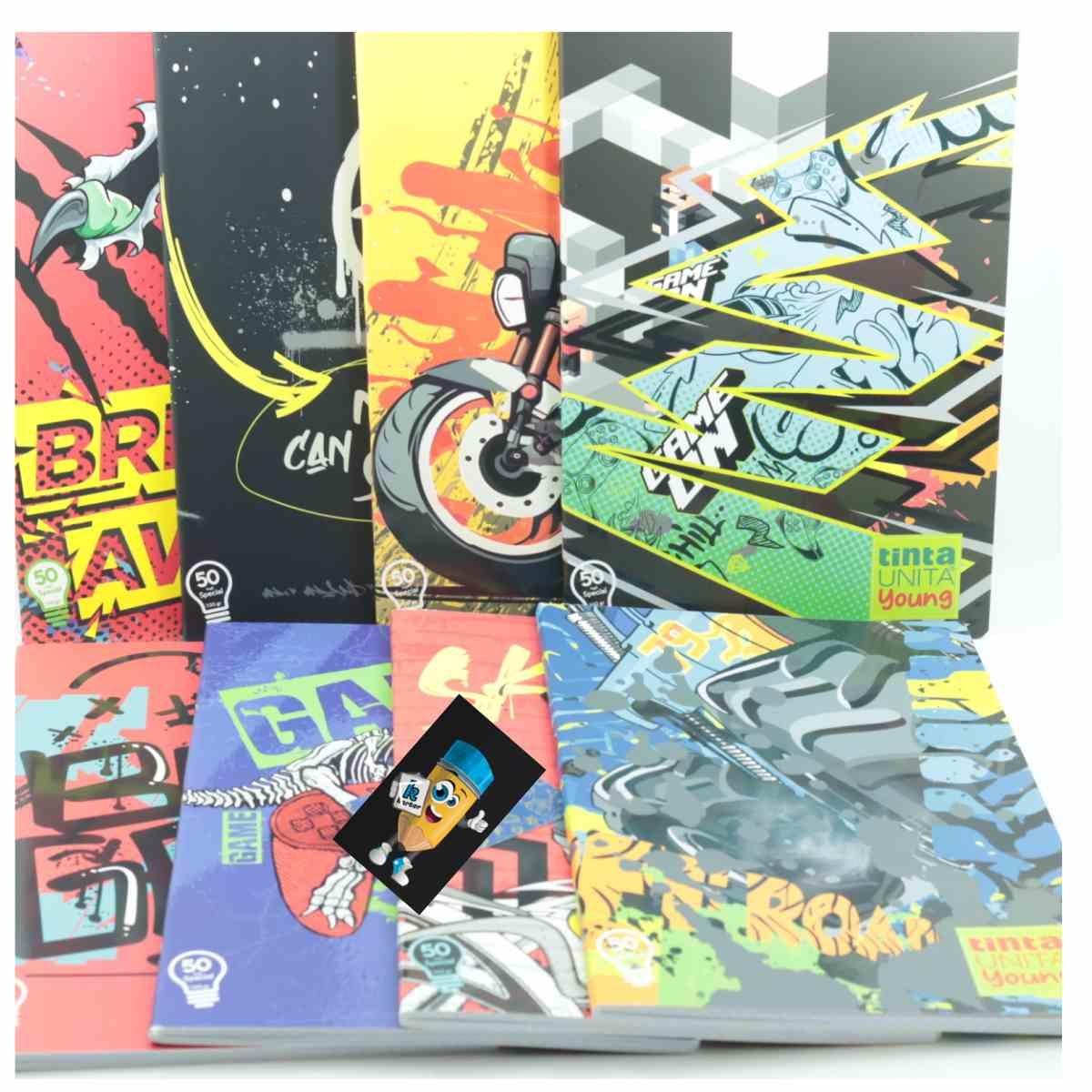 TINTA UNITA QUAERNONE MAXI TRENDY/YOUNG BOY 24+1 PAGINE 100 GR RIGO Q