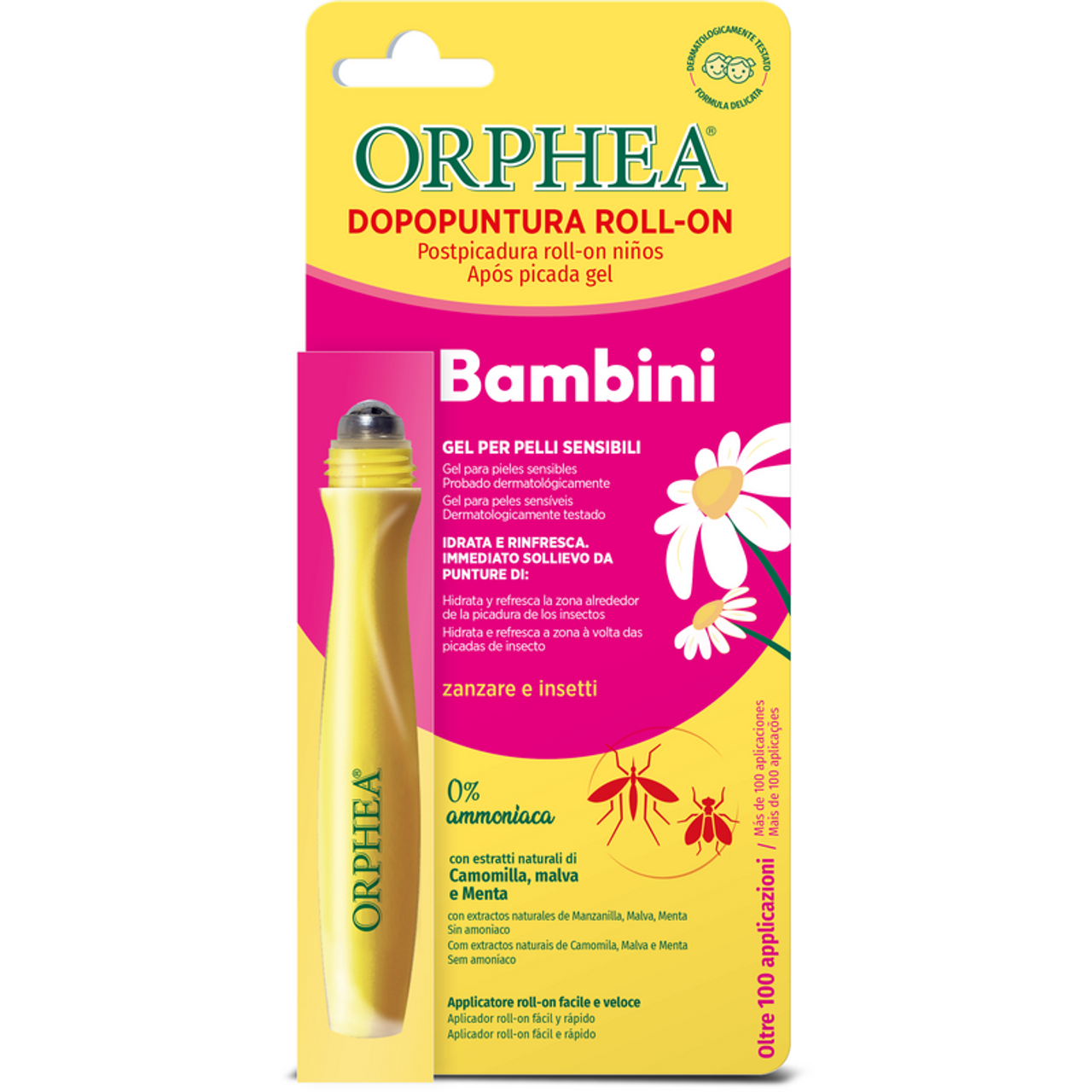 ORPHEA DOPOPUNTURA BAMBINI GEL PER PELLI SENSIBILI ROLL-ON 10ML 0% AMMONIACA