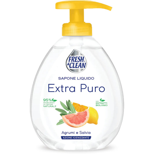 FRESH&CLEAN SAPONE LIQUIDO 300ML EXTRA PURO AGRUMI E SALVIA